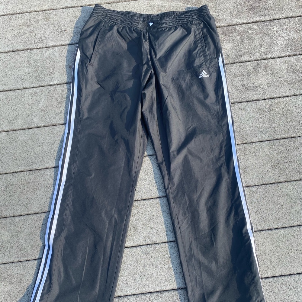 Medium black Adidas track pants